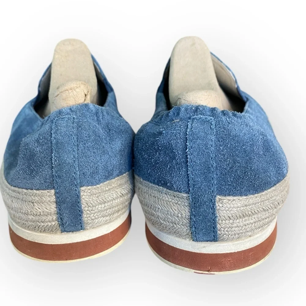 P4 Prada Sport Blue Suede Linea Rossa Espadrille Loafers‎